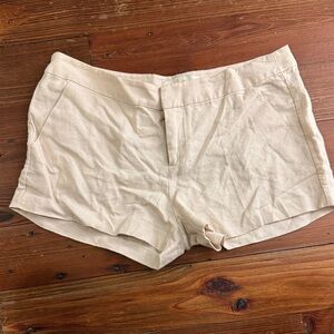 Joie High Waist Cream Shorts